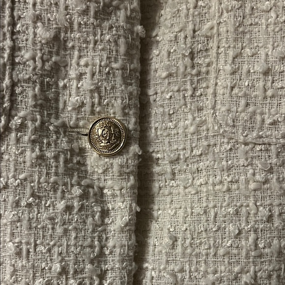 H&M Cream Textured Blazer with Gold Buttons - Picture 3 of 6